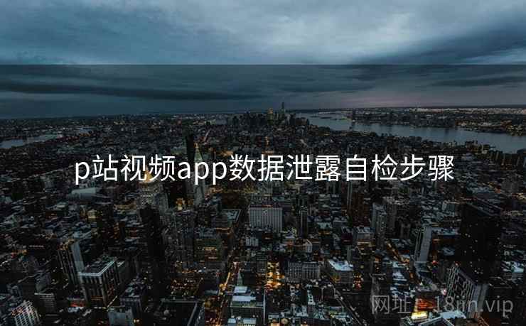p站视频app数据泄露自检步骤