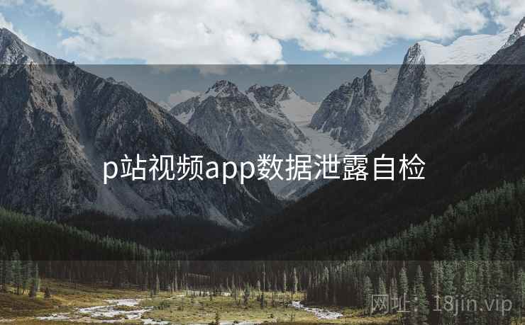 p站视频app数据泄露自检